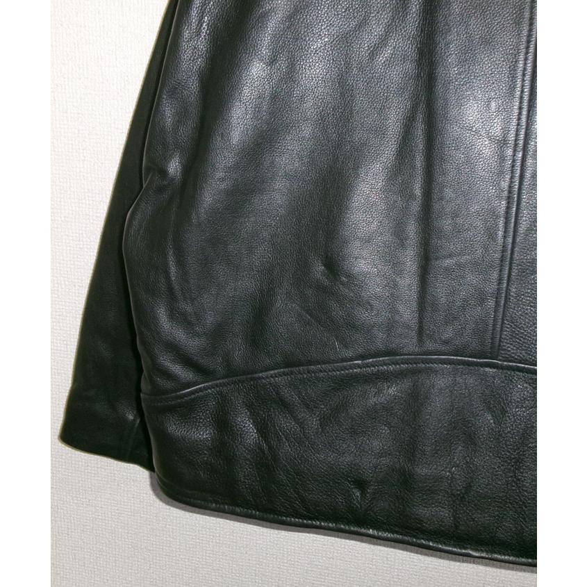 レザージャケット ライダースジャケット ダブル アウター 革ジャン 本革 牛革 カウレザー メンズ ユニセックス ブラック L1290 |  | 11