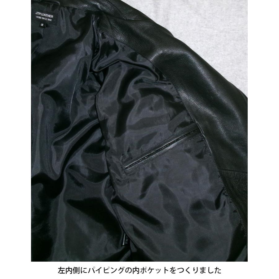 レザージャケット ライダースジャケット ダブル アウター 革ジャン 本革 牛革 カウレザー メンズ ユニセックス ブラック L1290 |  | 12