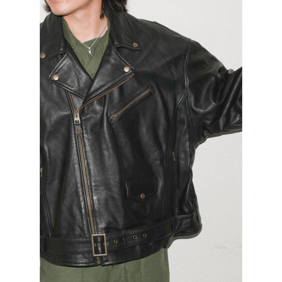レザージャケット ライダースジャケット ダブル アウター 革ジャン 本