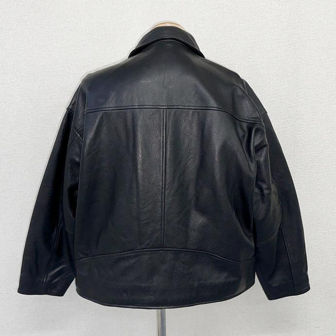 レザージャケット ライダースジャケット ダブル アウター 革ジャン 本革 牛革 カウレザー メンズ ユニセックス ブラック L1290 |  | 16