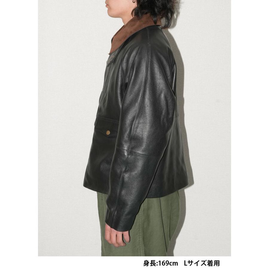 レザージャケット 革ジャン カウレザー 牛革 ショート丈 長袖 メンズ ジャケット アウター 本革 M-XLサイズ L1291 |  | 10