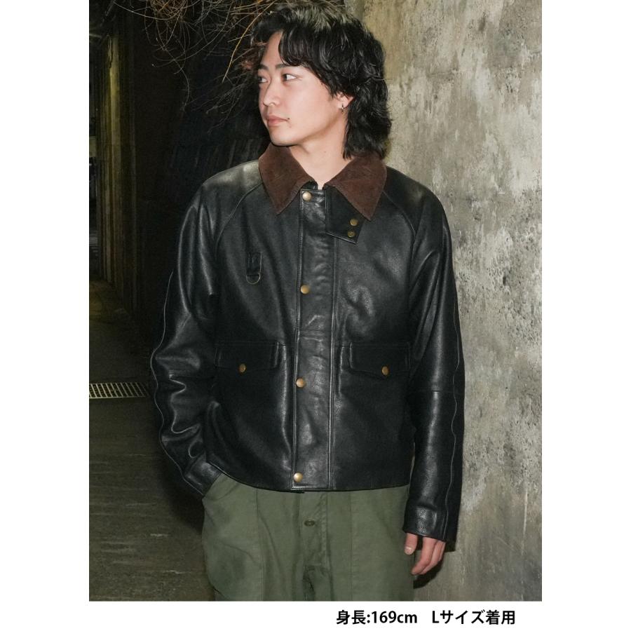 レザージャケット 革ジャン カウレザー 牛革 ショート丈 長袖 メンズ ジャケット アウター 本革 M-XLサイズ L1291 |  | 01