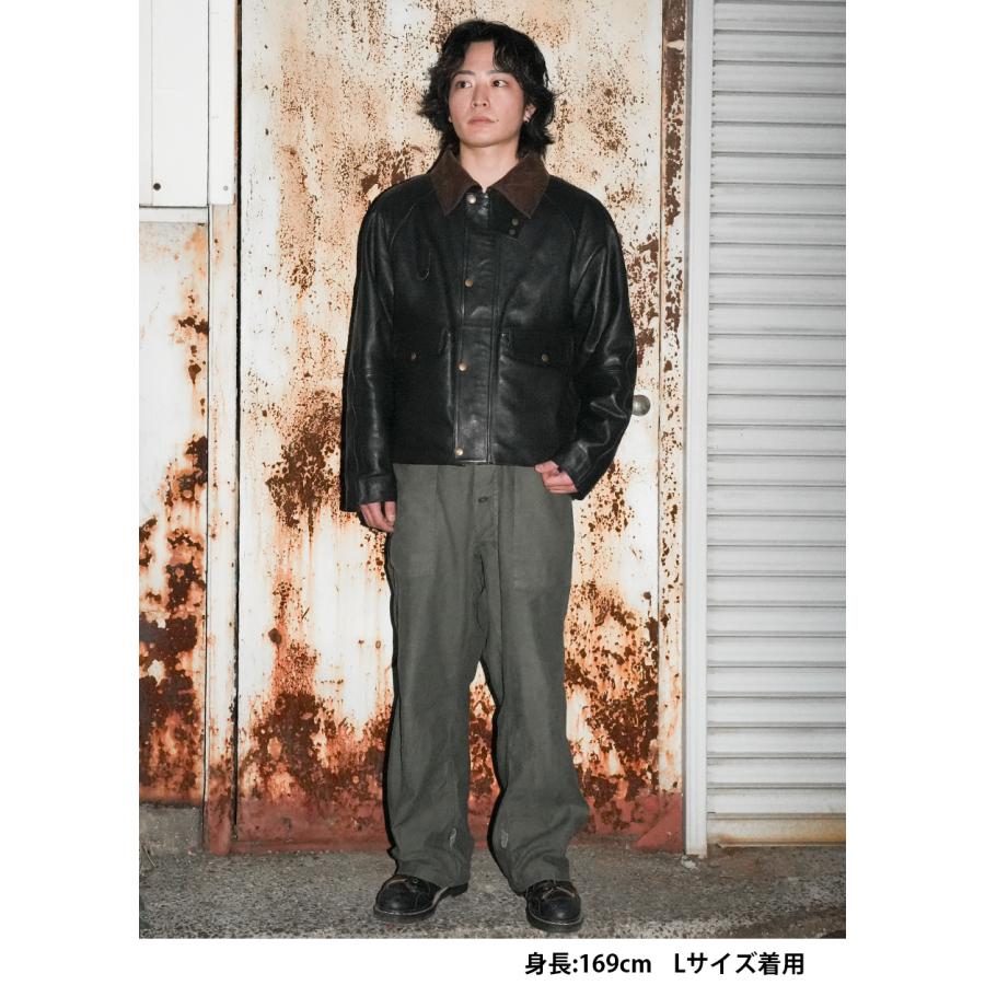 レザージャケット 革ジャン カウレザー 牛革 ショート丈 長袖 メンズ ジャケット アウター 本革 M-XLサイズ L1291 |  | 03