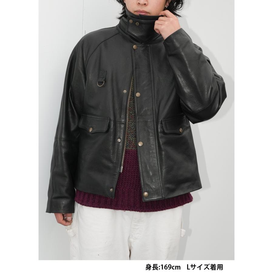 レザージャケット 革ジャン カウレザー 牛革 ショート丈 長袖 メンズ ジャケット アウター 本革 M-XLサイズ L1291 |  | 05