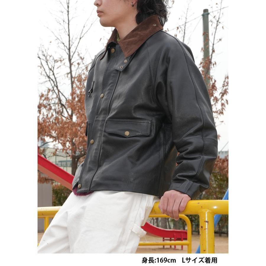 レザージャケット 革ジャン カウレザー 牛革 ショート丈 長袖 メンズ ジャケット アウター 本革 M-XLサイズ L1291 |  | 07