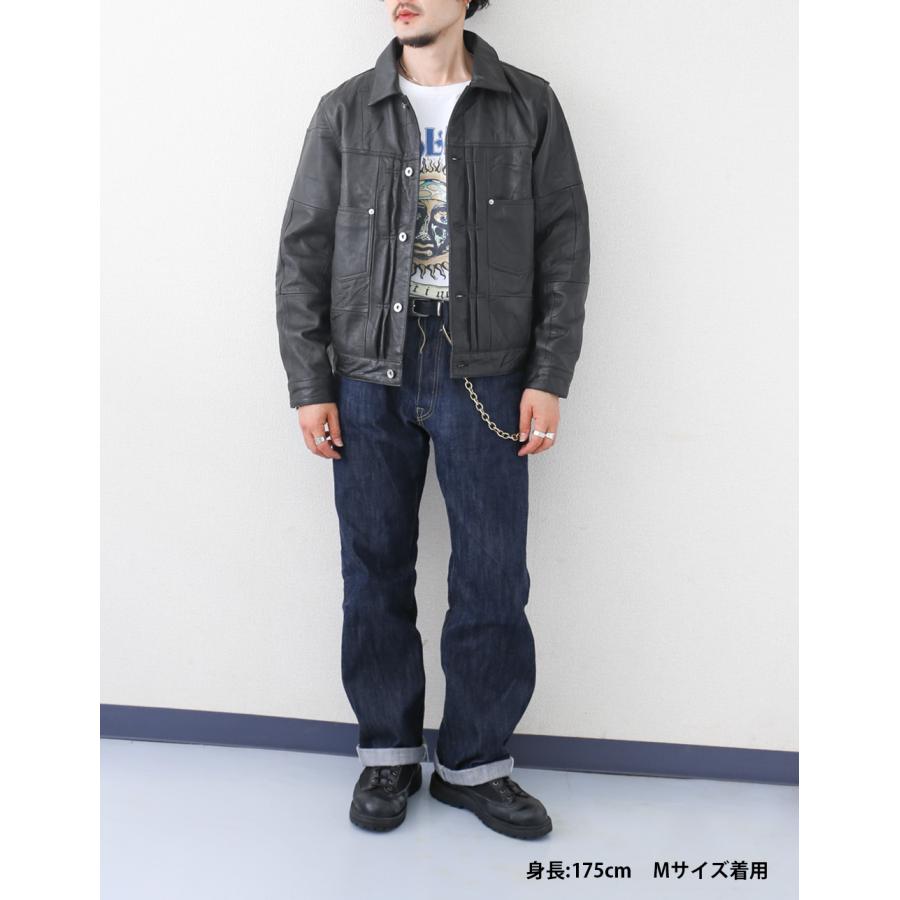 レザージャケット トラッカージャケット ブルゾン メンズ 本革