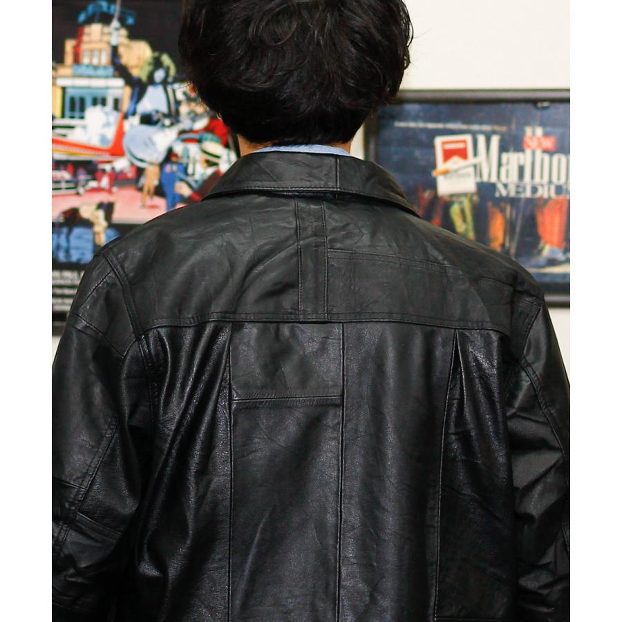 レザージャケット トラッカージャケット ブルゾン メンズ 本革