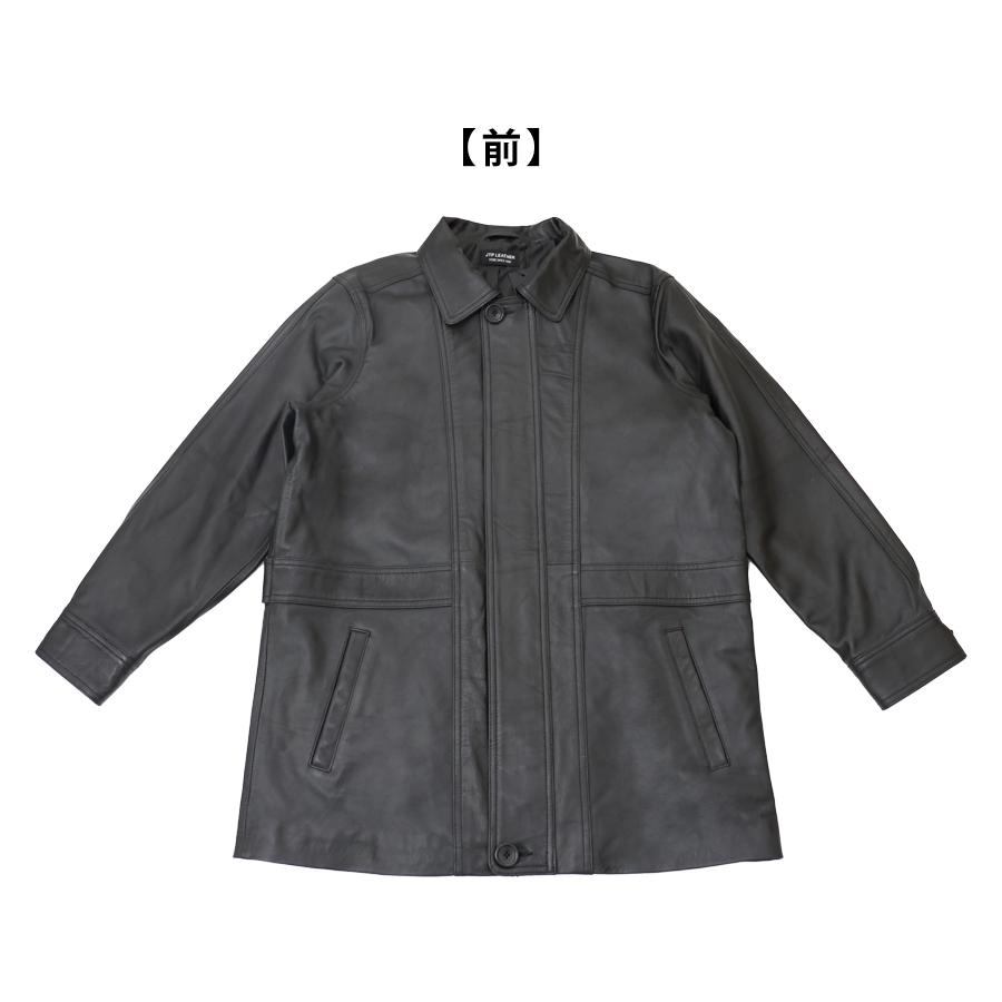 レザーコート ビジネスコート レザージャケット 革ジャン メンズ 本革 ラムレザー ビジネス ブラック L773 |  | 10