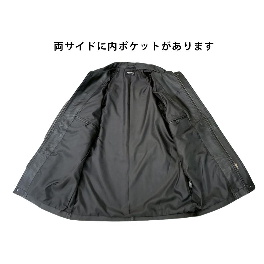 レザーコート ビジネスコート レザージャケット 革ジャン メンズ 本革 ラムレザー ビジネス ブラック L773 |  | 12