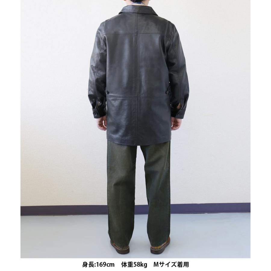 レザーコート ビジネスコート レザージャケット 革ジャン メンズ 本革 ラムレザー ビジネス ブラック L773 |  | 08