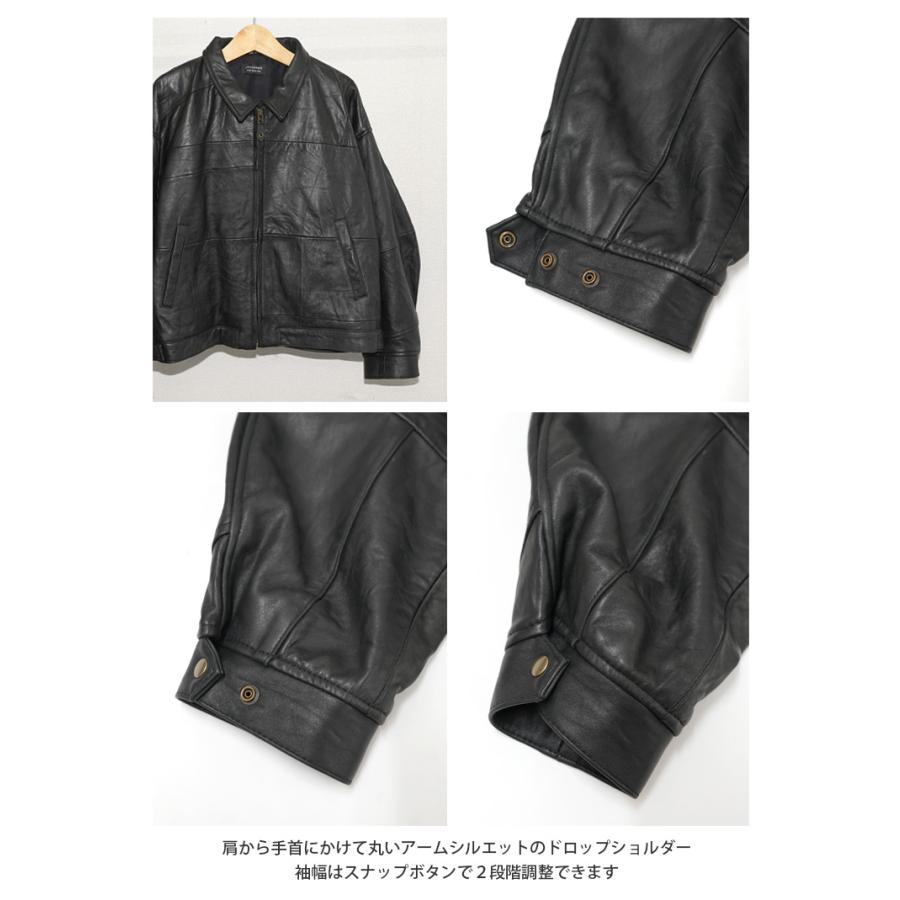 レザージャケット ブルゾン 革ジャン アウター 本革 ヴィンテージレザー オーバーサイズ L970 |  | 11