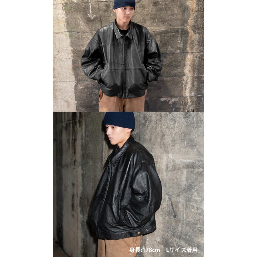 レザージャケット ブルゾン 革ジャン アウター 本革 ヴィンテージレザー オーバーサイズ L970 |  | 15
