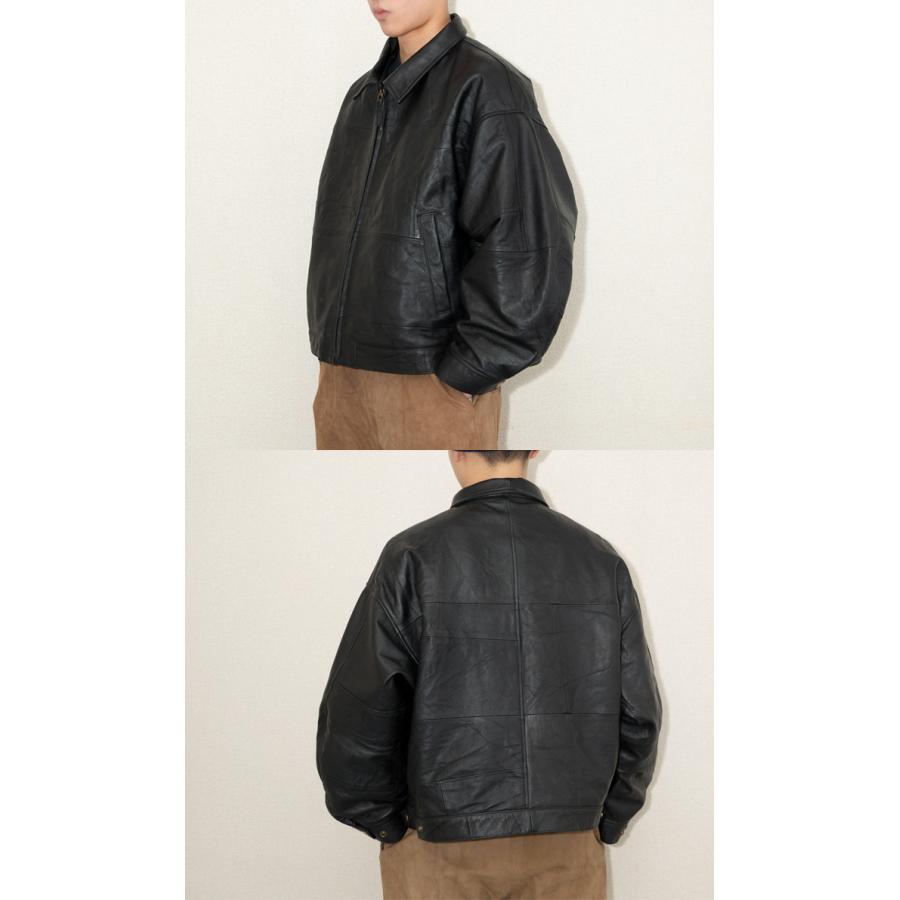 レザージャケット ブルゾン 革ジャン アウター 本革 ヴィンテージレザー オーバーサイズ L970 |  | 01