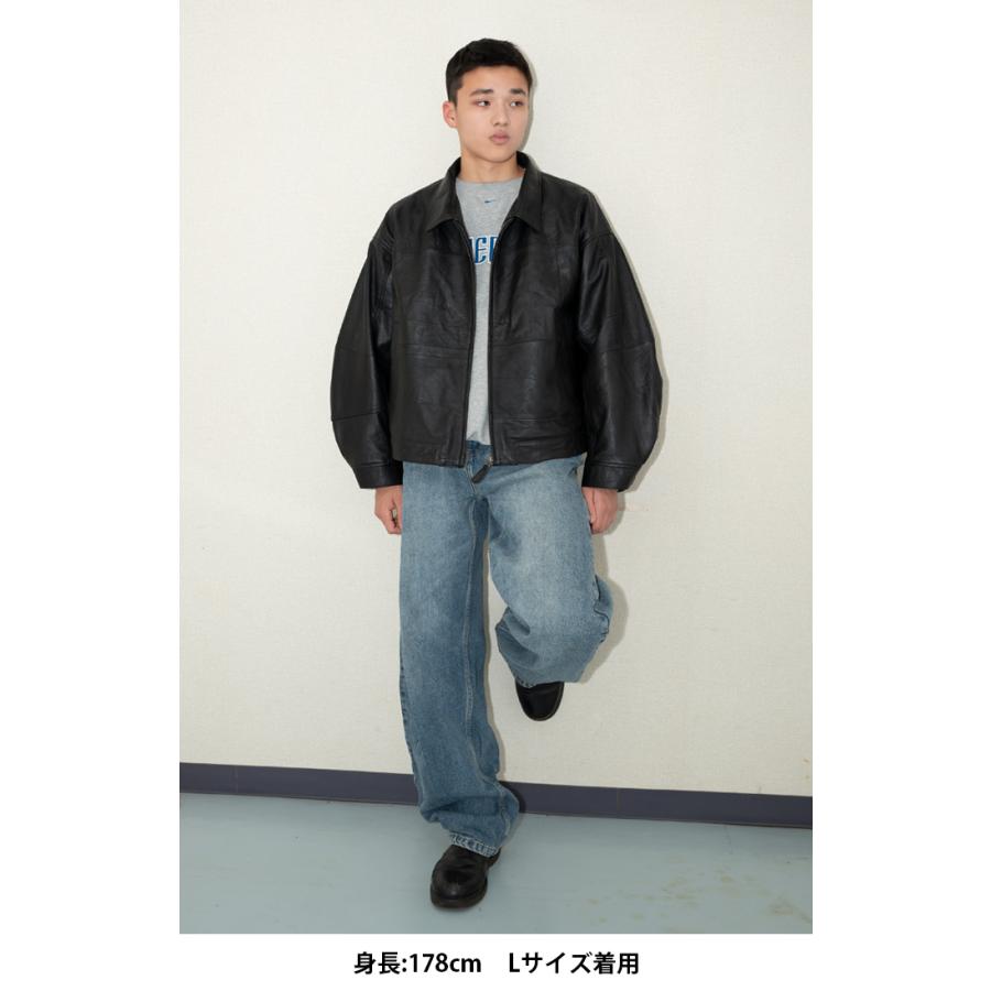 レザージャケット ブルゾン 革ジャン アウター 本革 ヴィンテージレザー オーバーサイズ L970 |  | 03