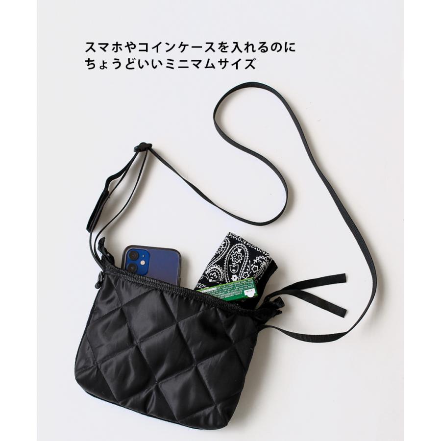 ショルダーバッグ ミニ キルティング メルトン ウール サスティナブル ブラック メンズ レディース ユニセックス LB536 |  | 04