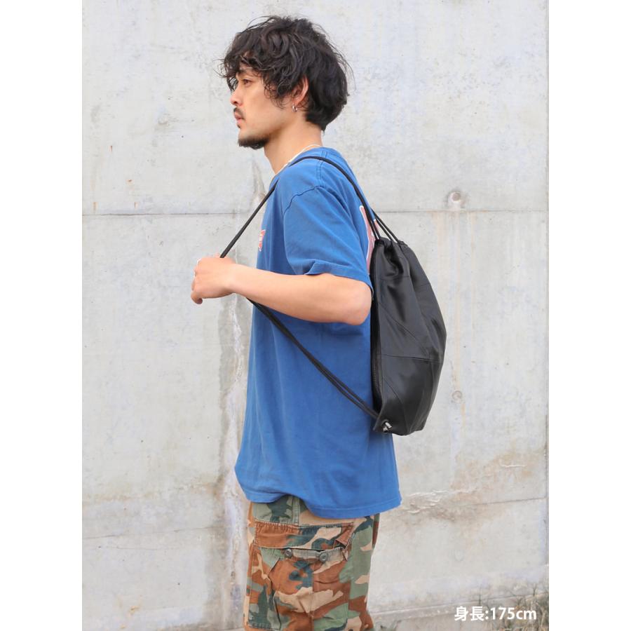 本革 ナップサック レザーバッグ 羊革 パッチワーク ブラック 黒 LB592 |  | 11