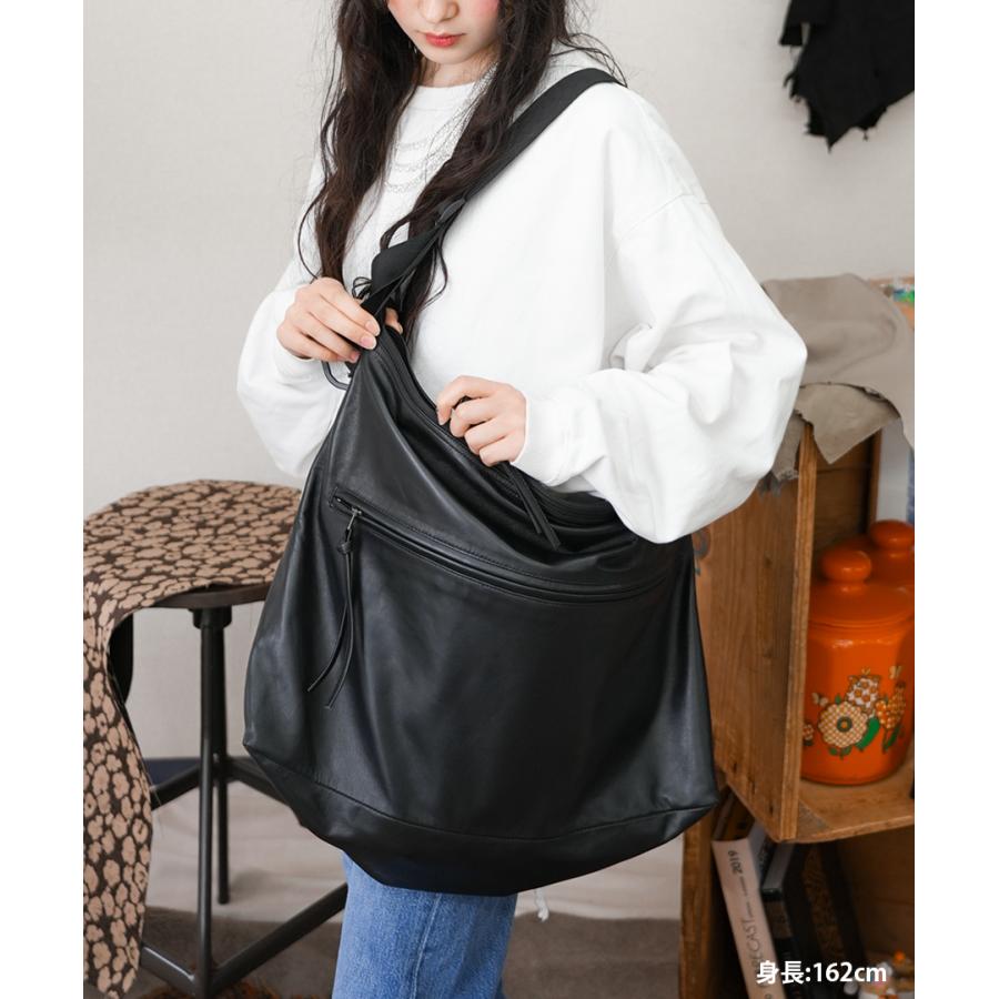 本革 レザーバッグ ショルダーバッグ 鞄 バッグ 羊革 ブラック 黒 LB619 |  | 12