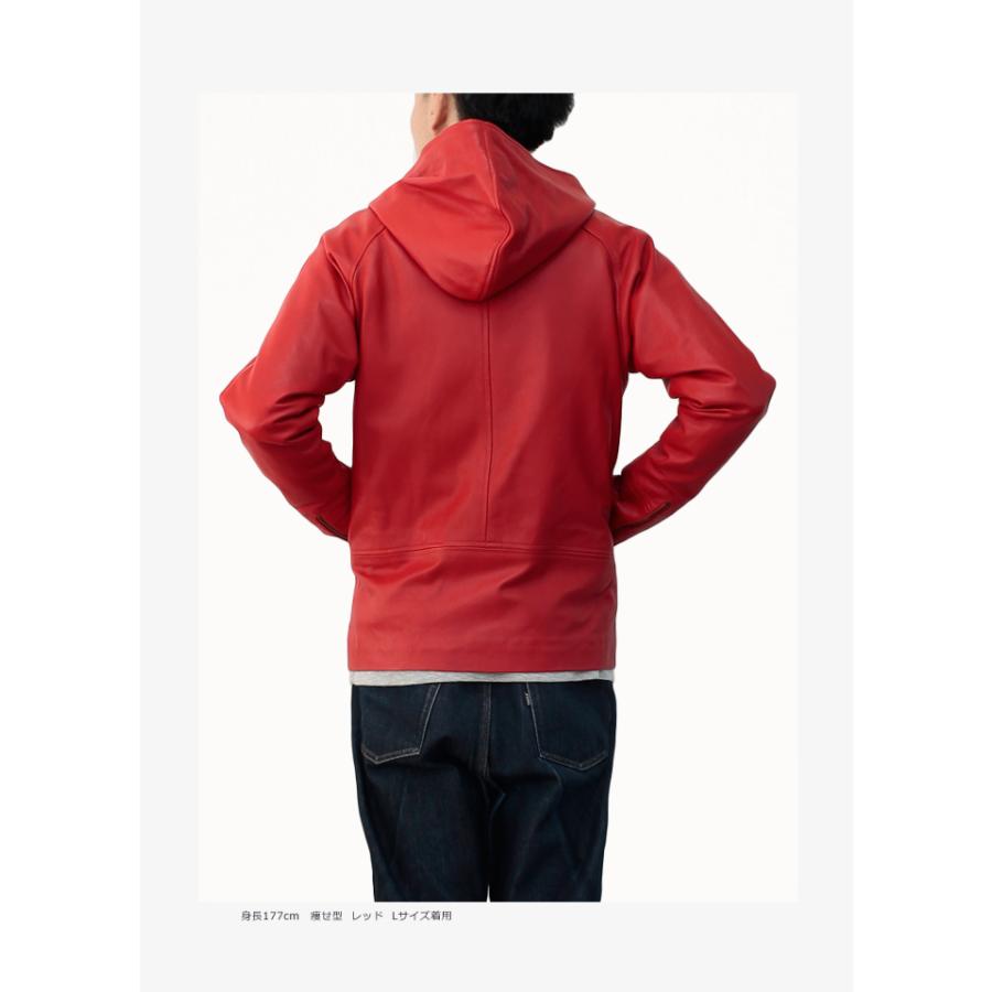 本革 パーカ フード ブルゾン レザージャケット L519 |  | 10