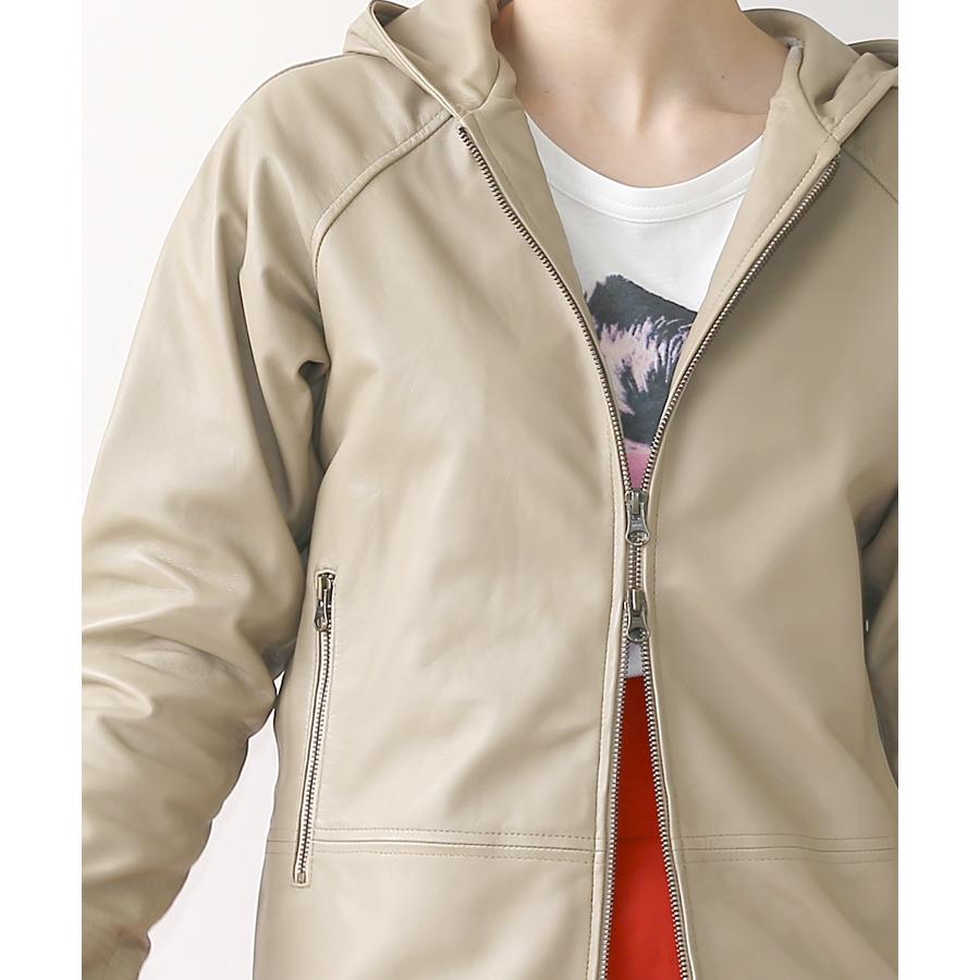 本革 パーカ フード ブルゾン レザージャケット L519 |  | 06