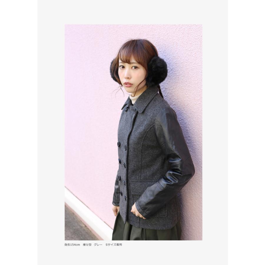 Pコート ピーコート レザージャケット 革ジャン レディース 本革