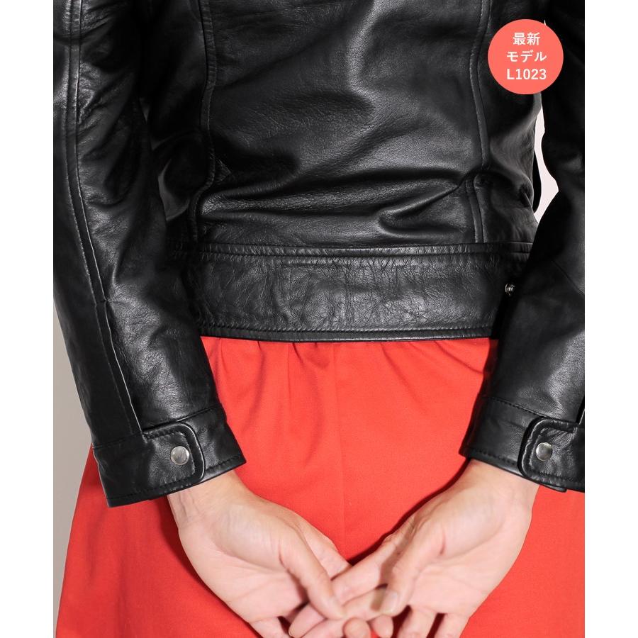 シングル ライダース レザージャケット レディース ブラック 本革 ラムレザー 革ジャン 大きいサイズ 神戸パティーナ L953 L1023 ふだん着 レザーシリーズ N848 神戸パティーナ 通販 Yahoo ショッピング