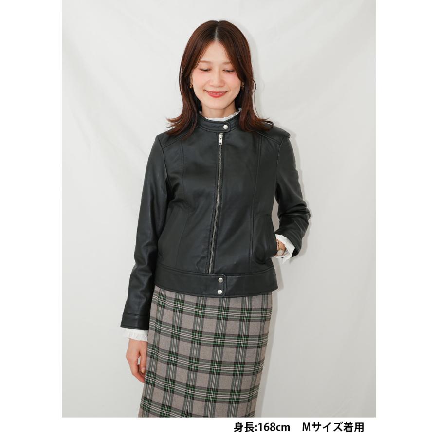 レザージャケット ライダース シングル 革ジャン レディース 本