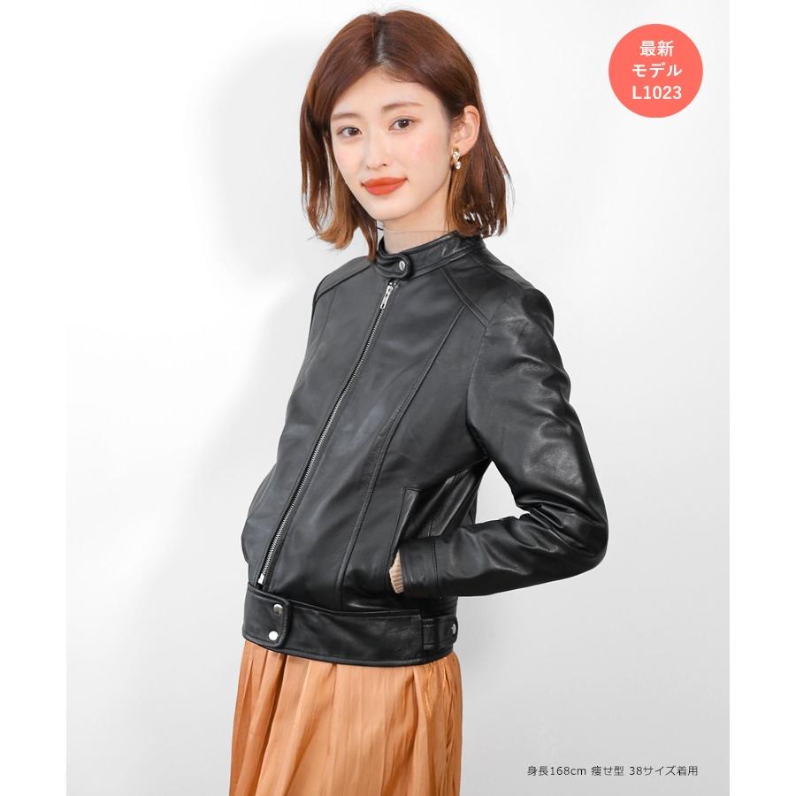 シングル ライダース レザージャケット レディース ブラック 本革 ラムレザー 革ジャン 大きいサイズ 神戸パティーナ L953 L1023 ふだん着 レザーシリーズ N848 神戸パティーナ 通販 Yahoo ショッピング