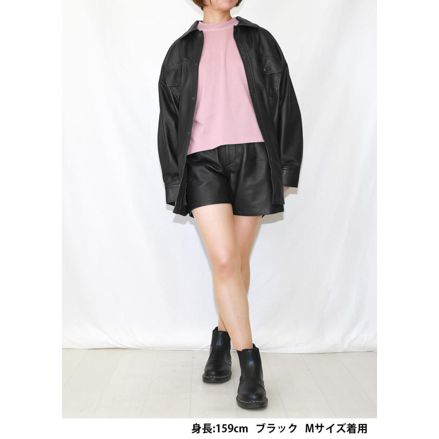 レザーパンツ 革パンツ ボトムス ショートパンツ レディース 本革 本皮 ラムレザー ブラック L860 |  | 04