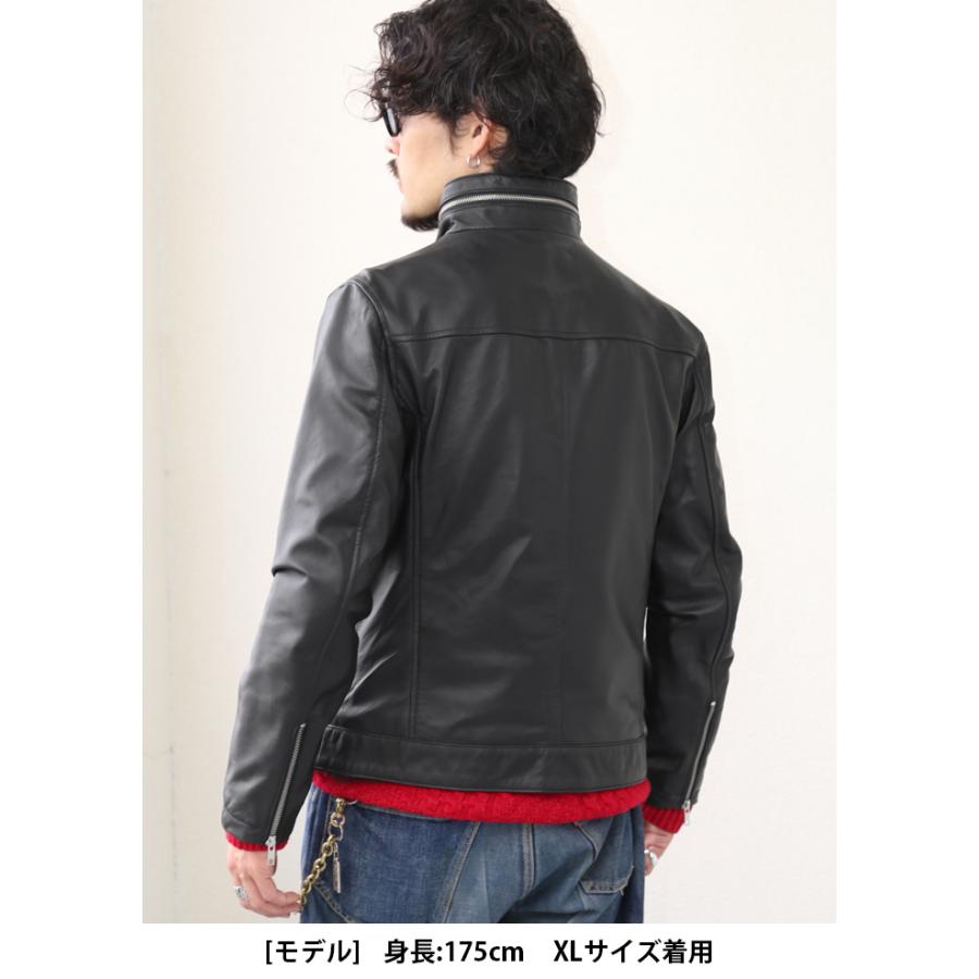 レザージャケット M65 スタンドカラー ハイカラー 革ジャン メンズ 本