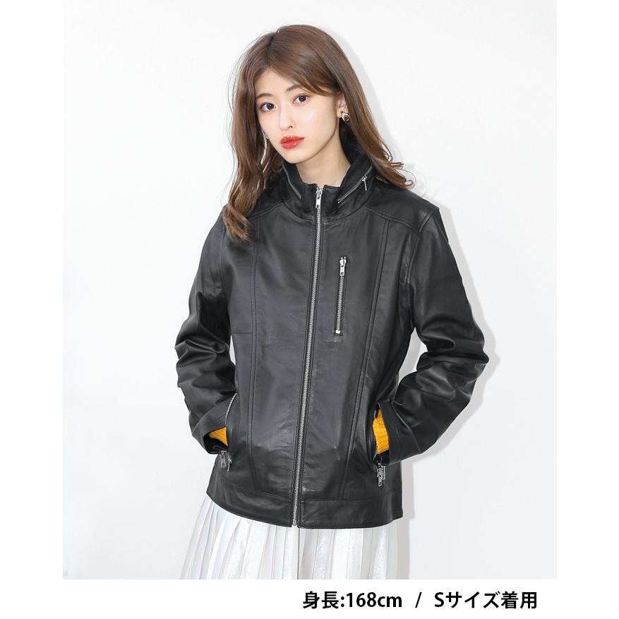 レザージャケット M65 スタンドカラー ハイカラー 革ジャン メンズ 本革 ラムレザー ブラック L958 |  | 14