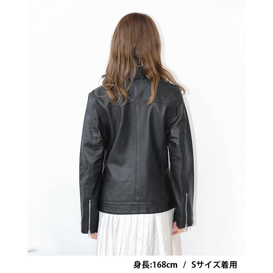 レザージャケット M65 スタンドカラー ハイカラー 革ジャン メンズ 本革 ラムレザー ブラック L958 |  | 15