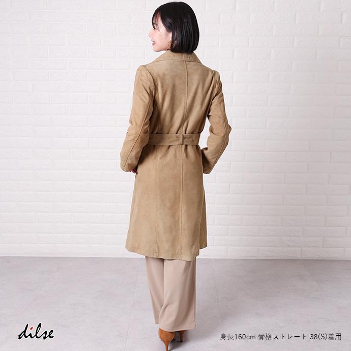 レザーコート ロングコート スエードコート レディース 秋冬 革コート