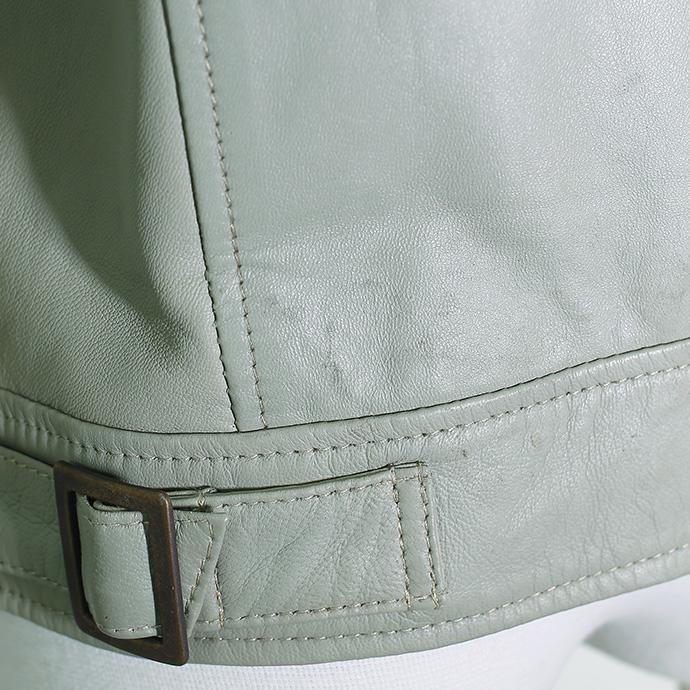 アウトレット 訳あり レザージャケット ダブルライダース レディース 本革 Sサイズ ライトグレー 交換返品不可 OL14 |  | 06