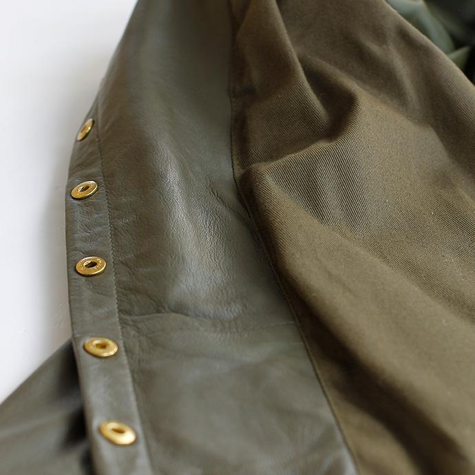 本革 ノーカラージャケット レディース Sサイズ オリーブ アウトレット 訳あり 返品交換不可 OL20 |  | 05