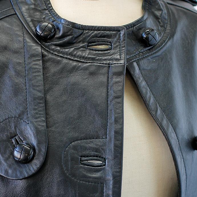 レザージャケット レディース トレンチ 五分袖 アシンメトリー  アウトレット 訳あり 交換・返品不可 ot-01 |  | 06