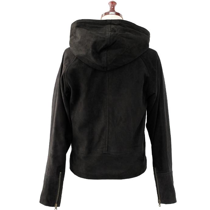 レザージャケット パーカー レディース メンズ 男女兼用 春レザー XS スウェード 本革 アウトレット 訳あり 交換・返品不可 ot-06 |  | 01