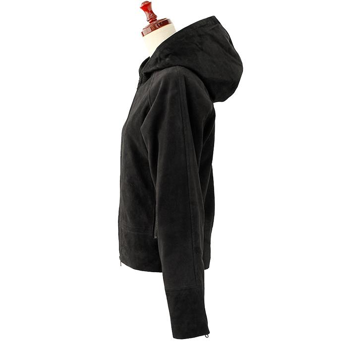 レザージャケット パーカー レディース メンズ 男女兼用 春レザー XS スウェード 本革 アウトレット 訳あり 交換・返品不可 ot-06 |  | 02