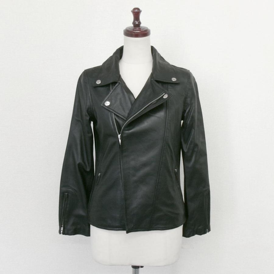 アウトレット 訳あり レザージャケット ダブルライダース アウター 本革 ラムレザー 羊革 ブラック レディース 交換・返品不可 ot-103 |  | 01