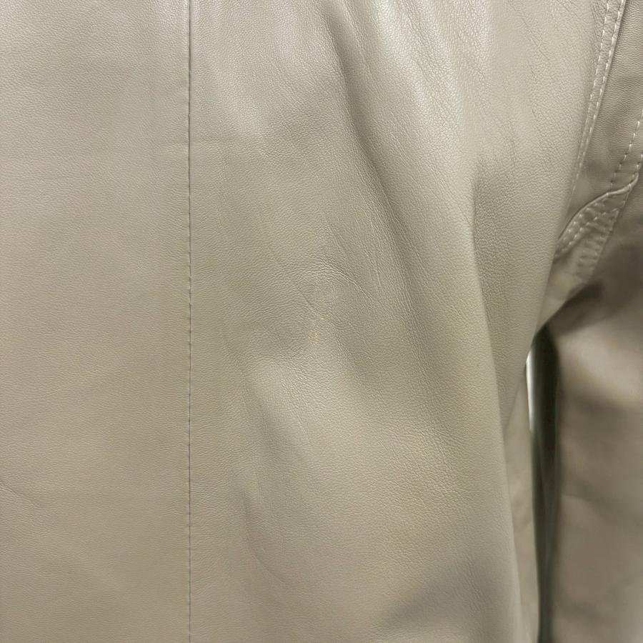 アウトレット 訳あり レザージャケット ライダースパーカー ダブルライダース アウター 本革 革ジャン 羊革 グレージュ レディース 交換・返品不可 ot-117 |  | 14