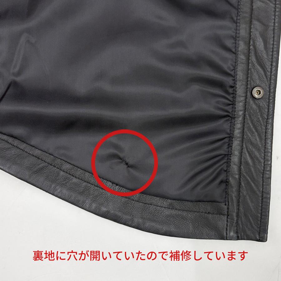 アウトレット 訳ありレザーシャツ ベースボールシャツ BBシャツ メンズ 本革  半袖 革ジャン ラムレザー 羊革 ブラック メンズ  交換・返品不可 ot-123 |  | 03