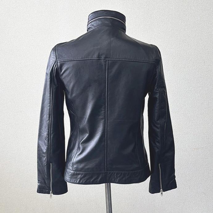 アウトレット 訳あり レザージャケット スタンドカラー 革ジャン