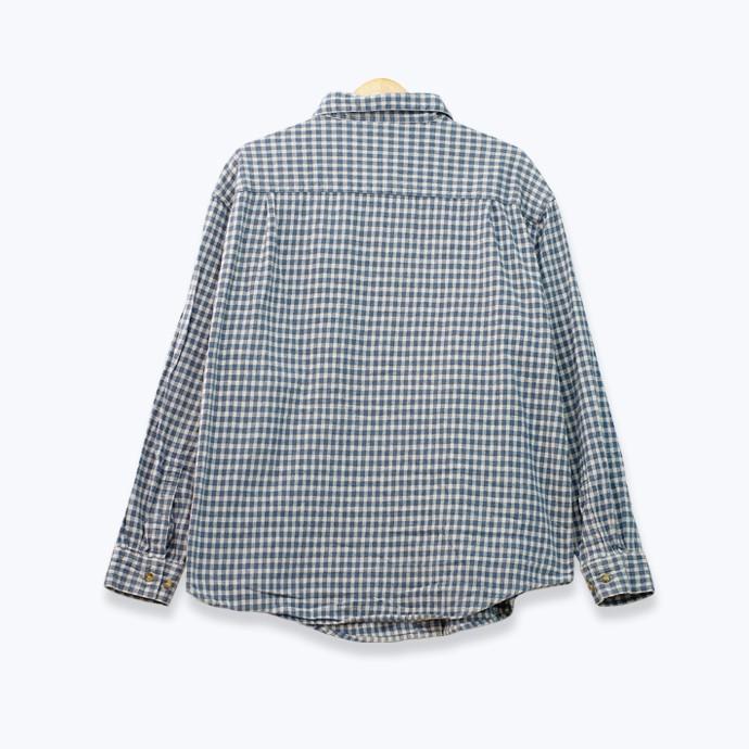 Woolrich ブラック・ホワイト チェック プルオーバー L WOOLRICH ウールリッチ Woolrich チェック柄 長袖フランネル