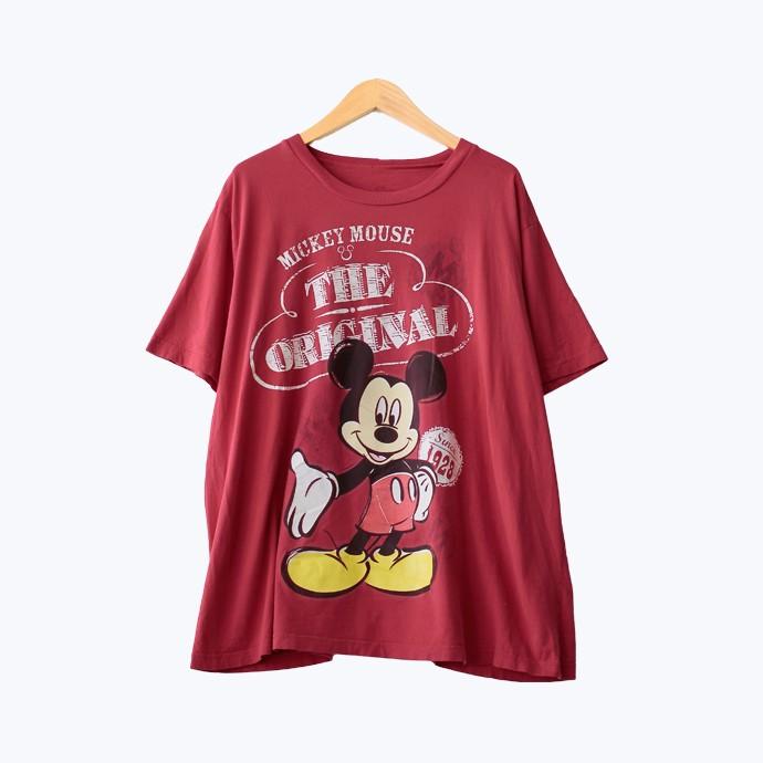ディズニー ミッキーマウス ザ オリジナル 1928 プリント 半袖tシャツ メンズ 3lサイズ レッド ユーズド 古着 T 15 T 15 神戸パティーナ 通販 Yahoo ショッピング