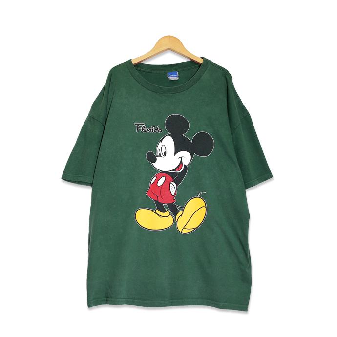 ウォルト・ディズニー・ワールド Disney ミッキーマウス フロリダ プリント 半袖Tシャツ メンズXLサイズ グリーン ユーズド 古着  t200518-130 : t200518-130 : 神戸パティーナ - 通販 - Yahoo!ショッピング