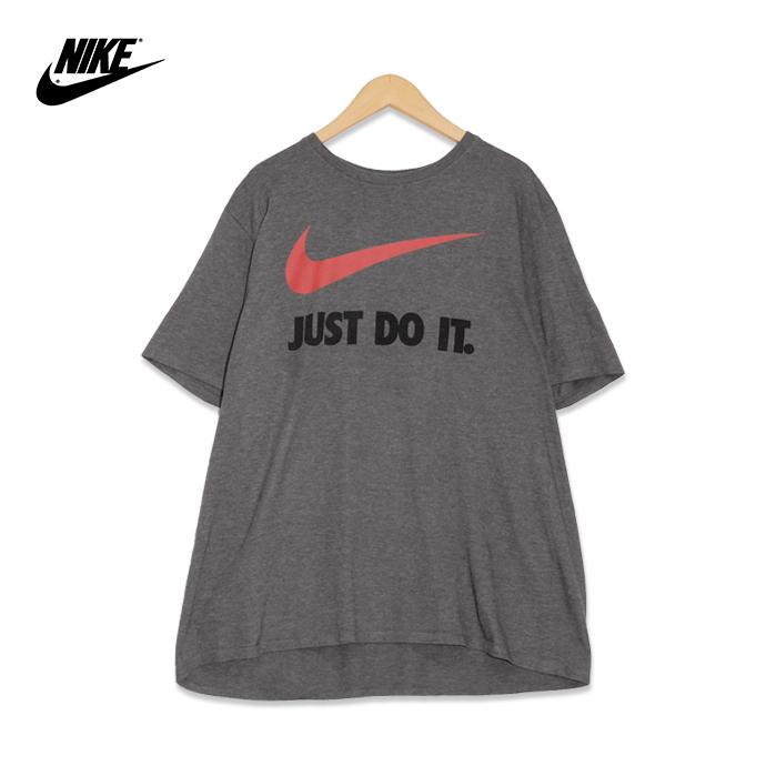 Nike ナイキ スウッシュ Just Do It プリント 半袖tシャツ メンズxxlサイズ グレー ユーズド 古着 T0625 75 T0625 75 神戸パティーナ 通販 Yahoo ショッピング