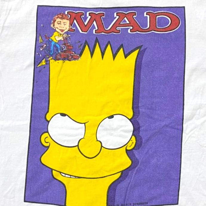 ザ シンプソンズ バート シンプソン Mad バックプリント 半袖tシャツ メンズ Sサイズ ホワイト ユーズド 古着 T 16 T 16 神戸パティーナ 通販 Yahoo ショッピング