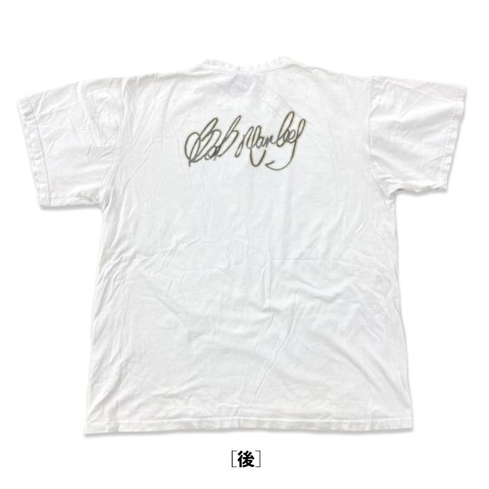 ZION　ボブマーリー　Tシャツ　フォトプリント　メンズL　白 L Bob Marley ボブマーリー Tシャツ 白 ZION オフィシャル