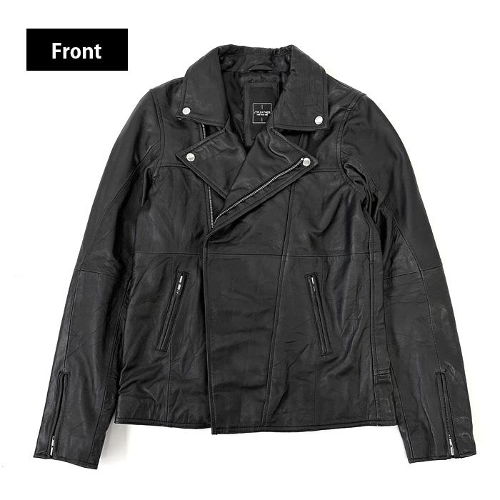 レザージャケット ダブルライダース ライダース メンズ ブラック 革ジャン 本革 ヴィンテージレザー U001M |  | 02