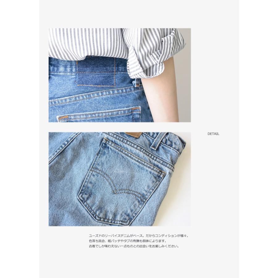 リメイク リーバイス デニム ショートパンツ クラッシュ入り レディース 股下5cm Levis 追跡可能メール便対応 UKR004 |  | 03