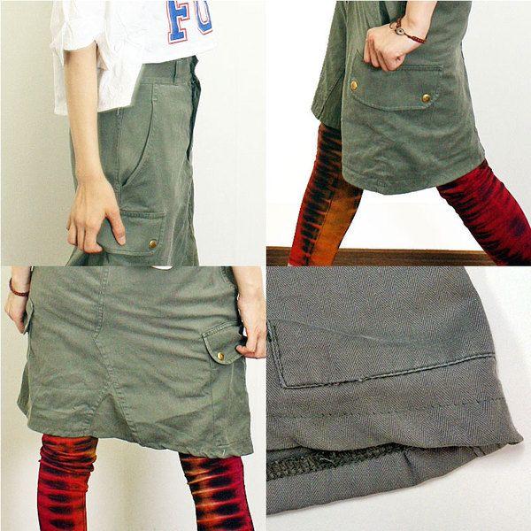 Usedリメイク F2 ミリタリー ミドルスカート Ukr046 ミリタリーパンツ カーゴパンツ Ukr046 神戸パティーナ 通販 Yahoo ショッピング